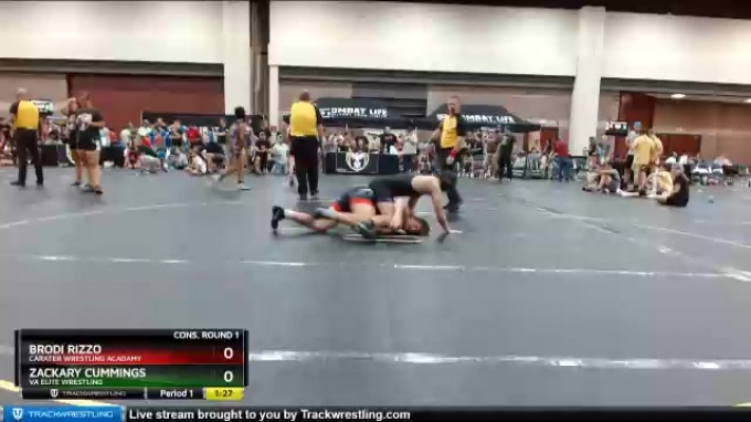 167 lbs Cons. Round 1 - Zackary Cummings, VA Elite Wrestling vs Brodi ...