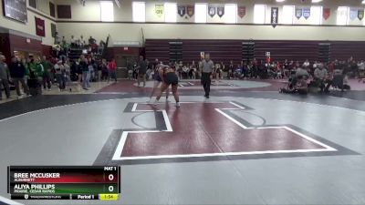 190 lbs Round 3 - Aliya Phillips, Prairie, Cedar Rapids vs Bree McCusker, Alburnett