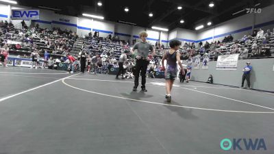 64 lbs Quarterfinal - Mateo Sierra, OKC Saints Wrestling vs Wilder Johnson, Comanche Takedown Club