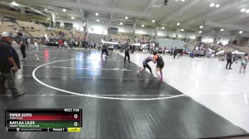 140 lbs Cons. Semi - Piper Soto, Team Clay vs Kaylea Liles, Rabbit Wrestling Club