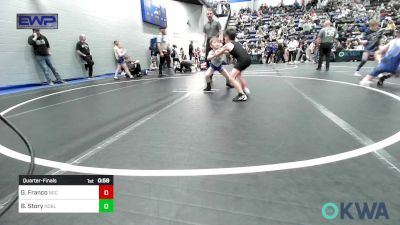 52 lbs Quarterfinal - Gabriel Franco, Norman Grappling Club vs Bentley Story, Noble Takedown Club