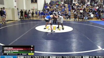 184 lbs Champ. Round 1 - Jake Dean, Montgomery Catholic Prep School vs Demitri Flowers, Brewbaker Tech