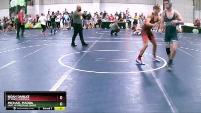 125 lbs Cons. Round 3 - Michael Madda, Level Up Wrestling Center vs Noah Dahlke, St Joseph Wrestling