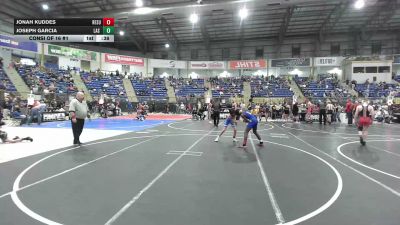 100 lbs Consi Of 16 #1 - Jonah Kuddes, Resurrection Christian vs Joseph Garcia, Las Animas Junior High