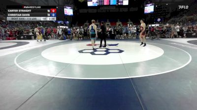 144 lbs Champ. Rd Of 256 - Carter Straight, VA vs Christian Davis, TN