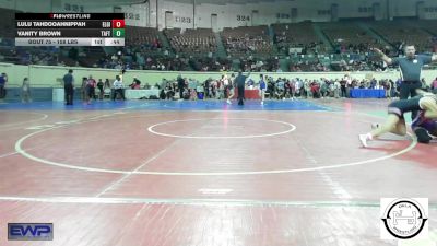 108 lbs Consi Of 8 #2 - Lulu Tahdooahnippah, Elgin Wrestling vs Vanity Brown, Taft Middle School