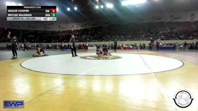 160 lbs Round Of 32 - Gracie Cooper, Raw Wrestling Club vs Brylee Waldman, Chandler JH Girls