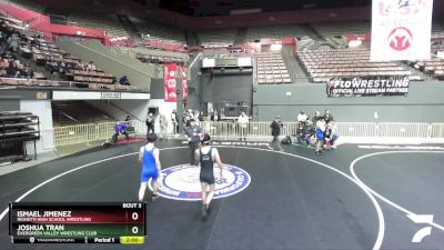 144 lbs Champ. Round 1 - Ismael Jimenez, Righetti High School Wrestling vs Joshua Tran, Evergreen Valley Wrestling Club