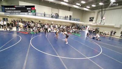 132 lbs Semifinal - Calin Olson, Riverton Wolf Pack Wrestling Club vs Corbyn Robison, Westlake Wrestling Club