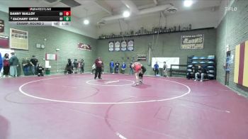 157 lbs Champ. Round 2 - Danny Malloy, Great Oak vs Zachary Ortiz, Rancho Verde