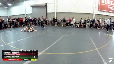 95-109 lbs Round 3 - Mariah Roberts, Riverheads Middle School vs Samantha Gray, Legend Wrestling Club