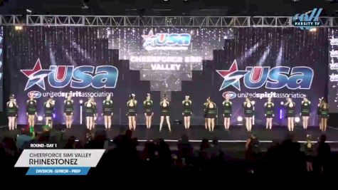CheerForce Simi Valley - Rhinestonez [2023 L1.1 Senior - PREP Day 1] 2023 USA All Star Super Nationals
