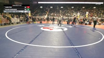 4A-157 lbs Semifinal - Liam Fox, Cheyenne East vs Blake Edwards, Thunder Basin