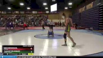 138 lbs Champ. Round 2 - Nico Bekkedahl, Poudre vs Thomas Velasquez, Pueblo County