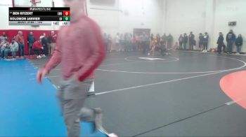 150 lbs Cons. Round 2 - Ben Ritzert, Evansville Mater Dei vs Solomon Janvier, Lawrence North