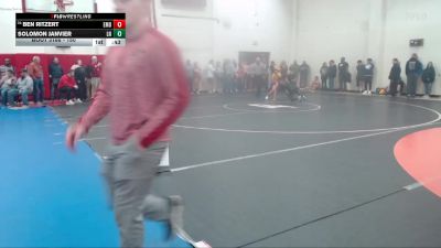 150 lbs Cons. Round 2 - Ben Ritzert, Evansville Mater Dei vs Solomon Janvier, Lawrence North