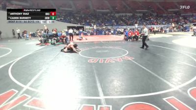 6A Boys 106 lbs Champ. Round 2 - Anthony Diaz, Oregon City Boys vs Caden Burnett, Sherwood Boys