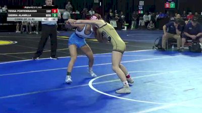 105 lbs Consi Of 16 #2 - Tessa Fortenbaugh, Canyon (Anaheim) (SS) vs Sierra Alamilla, Monache (CS)