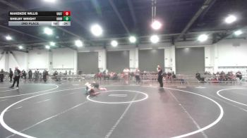 2nd Place - Makenzie Willis, Unattached vs Shelby Wright, Unbreakable Wrestling Aca