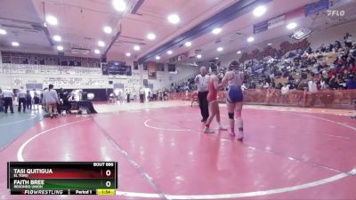 130 lbs Semifinal - Tasi Quitigua, El Toro vs Faith Bree, Redondo Union