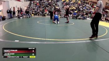 132 lbs 5th Place Match - Wyatt Fowler, GROVE CITY vs Jacob Kash, BRUNSWICK