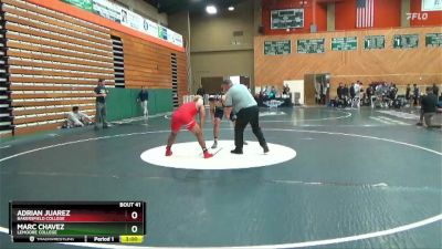 174 lbs Champ. Round 2 - Marc Chavez, Lemoore College vs Adrian Juarez, Bakersfield College