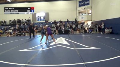 124 lbs Cons. Semi - Isabel Navarro, Menlo College vs Isla Baeza, Missouri Valley