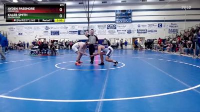 215 lbs Quarterfinal - Ayden Passmore, Mannford vs Kaleb Smith, EDISON PREP