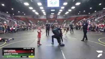 46 lbs Semifinal - Liam Hopkins, Hazel Park Wrestling vs Barhett Staton, Belleville WC