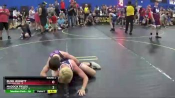 90 lbs Round 2 (6 Team) - Rush Jennett, Team Iowa Red vs Maddox Fields, Untouchables Purple
