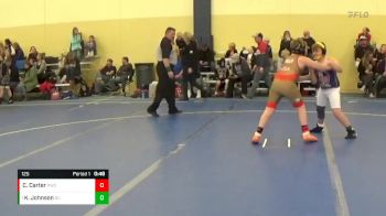 125 lbs Round 2 - Koal Johnson, Orange Crush vs Cash Carter, Pinnacle Wrestling Club