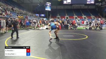 100 lbs 7th Place - Gabriel Rosales, Idaho vs Mason Brayfield, Missouri