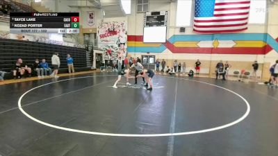 132 lbs Semifinal - Kozad Porter, Cheyenne East vs Tayce Lake, Campbell County