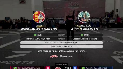 Gabriel Isaac Abreu Arantes vs Emilly Nascimento Santos 2024 ADCC Balneario Open