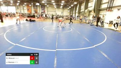 106 lbs Rr Rnd 3 - Braiden Weaver, TSB vs Jaxon Ramos, Attrition Wrestling Gold