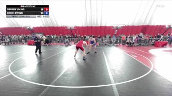 215 lbs Cons. Round 1 - Breken Young, Ellsworth Wrestling vs Derek Ewald, Wisconsin