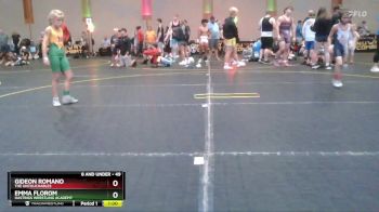 49 lbs Round 3 - Gideon Romano, The Untouchables vs Emma Florom, Hastings Wrestling Academy