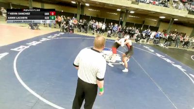 157 lbs Champ. Round 3 - Kevin Sanchez, Aurora (East) vs Aiden Lacoste, Deerfield