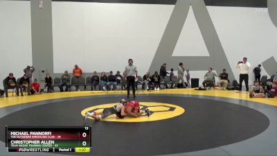55 lbs Round 2 (6 Team) - Christopher Allen, Team Nazar Training Center vs Michael Pannorfi, The Outsiders Wrestling Club