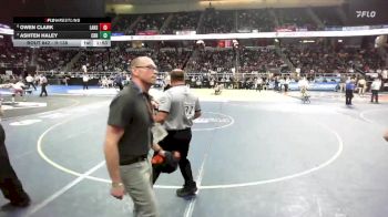 II-138 lbs Semifinal - Owen Clark, Lansing vs Ashten Haley, Cobleskill-Richmondville HS