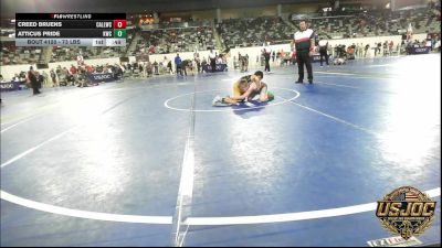 73 lbs 5th Place - Creed Bruens, Carl Albert vs Atticus Pride, Keystone Wrestling Club