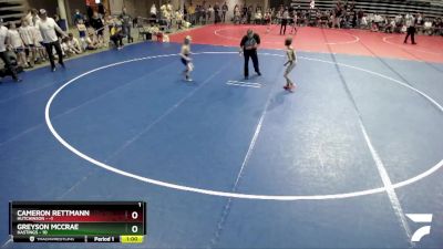 55 lbs Finals (8 Team) - Greyson McCrae, Hastings vs Cameron Rettmann, Hutchinson