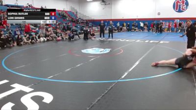 180 lbs Finals (2 Team) - Lori Grimes, Mount Union vs Sophia Butler, Randolph