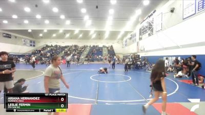 155 lbs 1st Place Match - Leslie Fermin, 5th Sun WC vs Ariana Hernandez, Murrieta Mesa