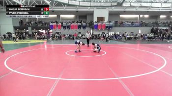 138 lbs Quarterfinal - Amelia Peterson, Haddam-Killingworth vs Rylee O'Connell, New Fairfield