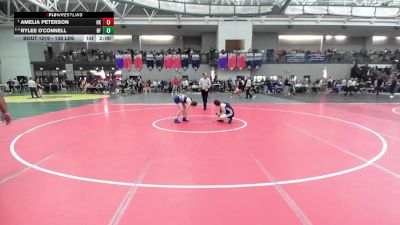 138 lbs Quarterfinal - Amelia Peterson, Haddam-Killingworth vs Rylee O'Connell, New Fairfield