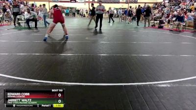 190 lbs Quarterfinal - Jarrett Waltz, First State Military Academy vs Edward Cobb, Newark Charter