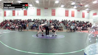 132 lbs Champ. Round 1 - Ty Smith, Akron Springfield vs Brady Johnson, Chardon