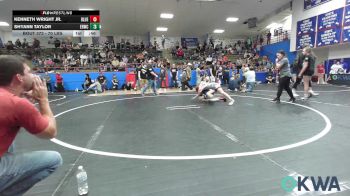 70 lbs 3rd Place - Kenneth Wright Jr., Blue Devil Wrestling vs Shyann Taylor, El Reno Wrestling Club