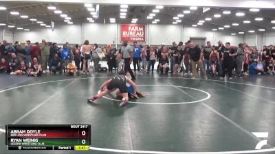 130 lbs Cons. Round 3 - Ryan Weinig, Legend Wrestling Club vs Abram Doyle, Red Lion Wrestling Club